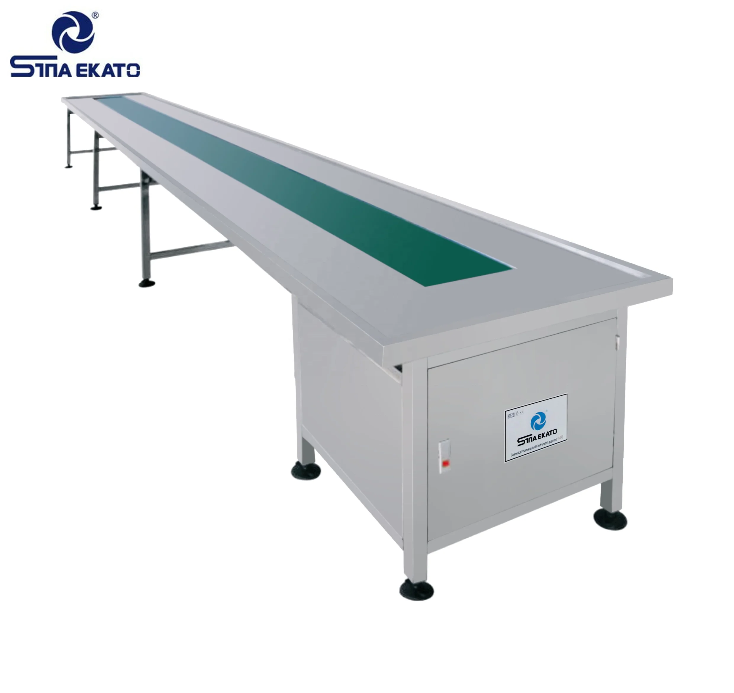 Stainless steel 4m conveyor belt metal detector with high quality