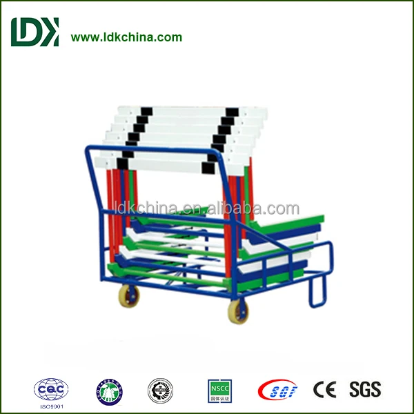 Factory Price Durable Hurdle Trolley Track and Field Equipment Hurdles Cart