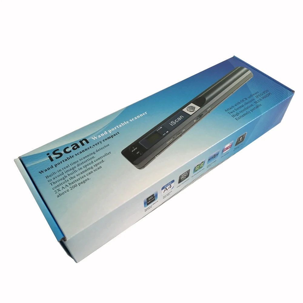 Portable Wireless Handhold Scanner Document A4 Book Handy Scanner 900DPI LCD Display portable document scanner