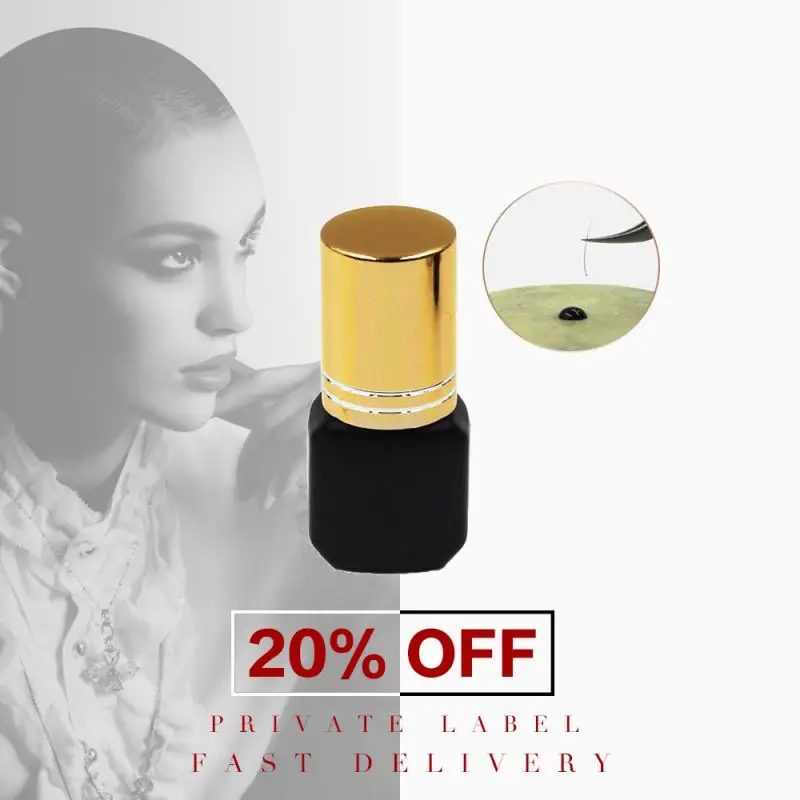 20% китайский производитель оптовая продажа 1 S Fast Dry private label ресниц клей типа сильный клей для наращивания ресниц