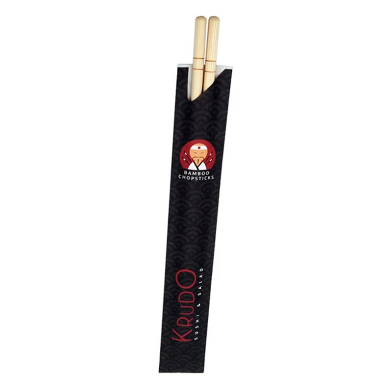 Hot Popular Logo Printing Round Bamboo Disposable Chopstick new style 20cm bamboo round chopstick