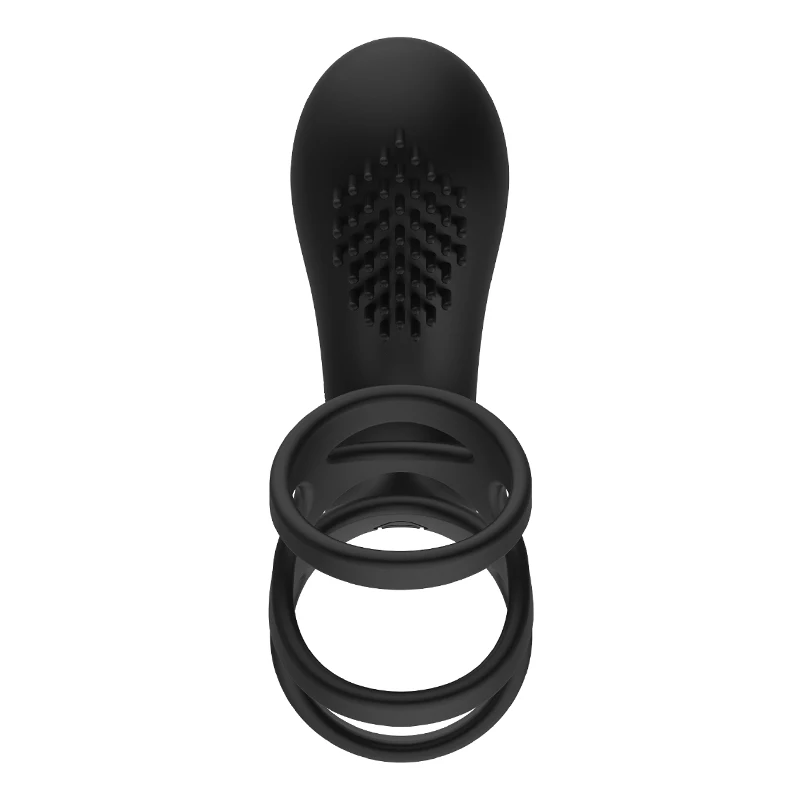 
Silicone Penis Ring Time-lapse Ejaculation Vibrator 10 Speed Vibration Sex Products Reuse Vibrating Cock Ring for Man Adult Toys 