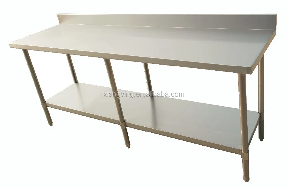 kitchen utility table, NSF approval detachable prep stainless steel work table for commercial kitchen or restaurant,