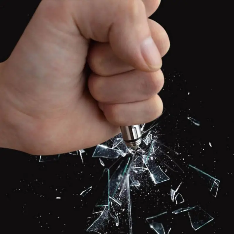 Dito Mini EDC Pocket Tactical Pen Survival Outdoor Stainless Steel Keychain Tool Broken Window Glass Breaker + 1x refills 9282