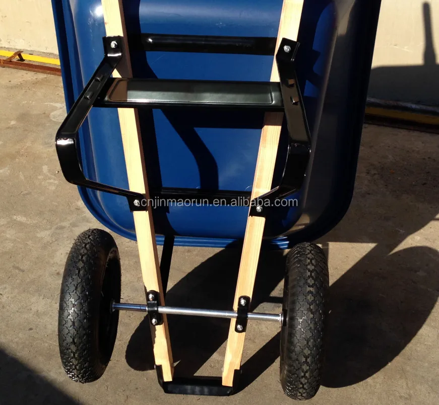 Большая объемная двухколесная сверхпрочная тачка WH9600