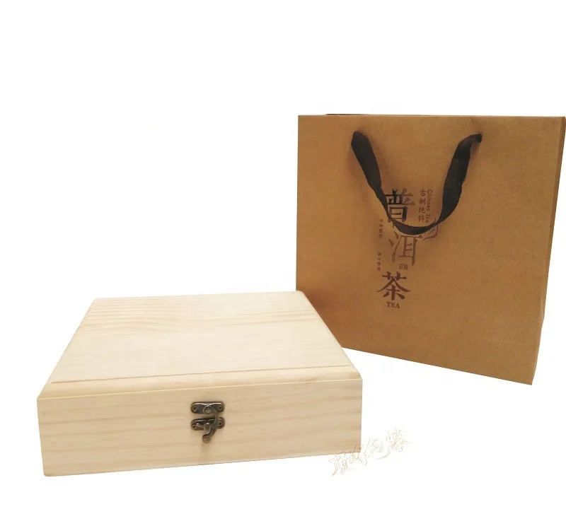 
2018 Factory Custom Sample Free Luxury Empty Nature Wood Tea Box 
