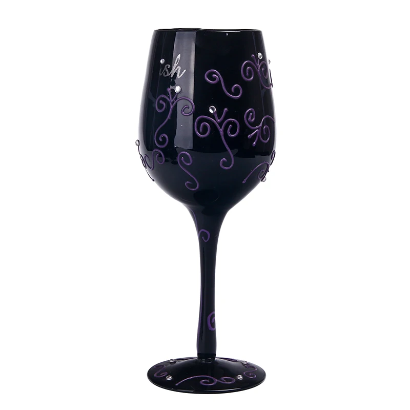 Ручная Роспись Бокал Wineware, Home Decor, Tablewear, подарок, Anniversiry подарок 16 Унц. HWF8019