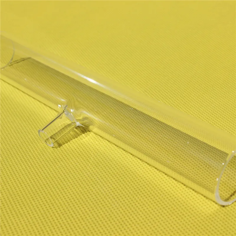 Polished clear half round quartz glass tube