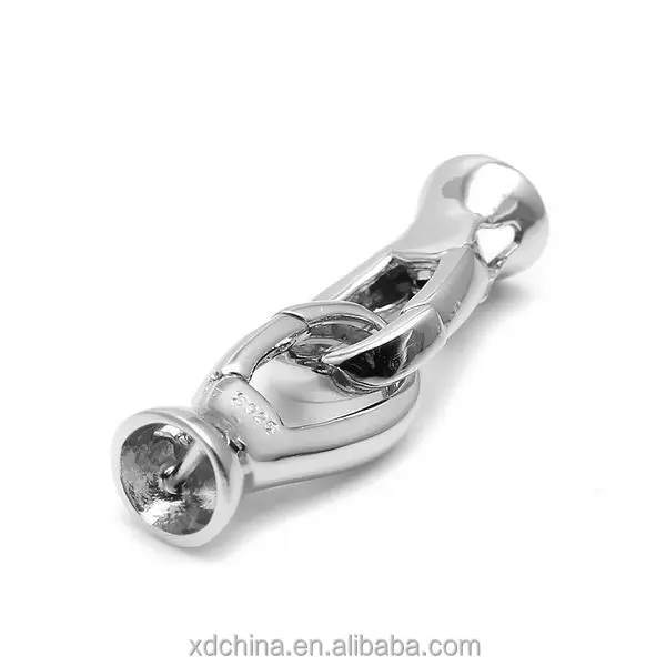 XD DA07 For strand pearl necklace and bracelets 925 sterling silver clasps and end clasps Boutique necklace clasp