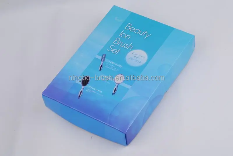 professional japanese hair brush with mirror set nylon bristle hair comb hair brush wholesale