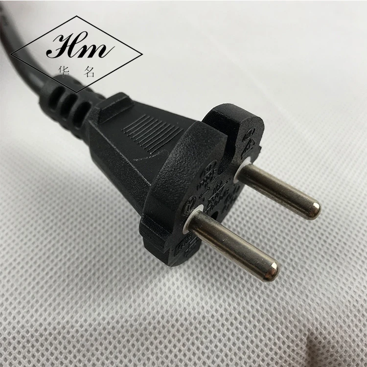 Надежное качество 0.5 м/Европа 3Pin штекер кабеля, ЕС 2 prong ноутбук шнур питания переменного тока