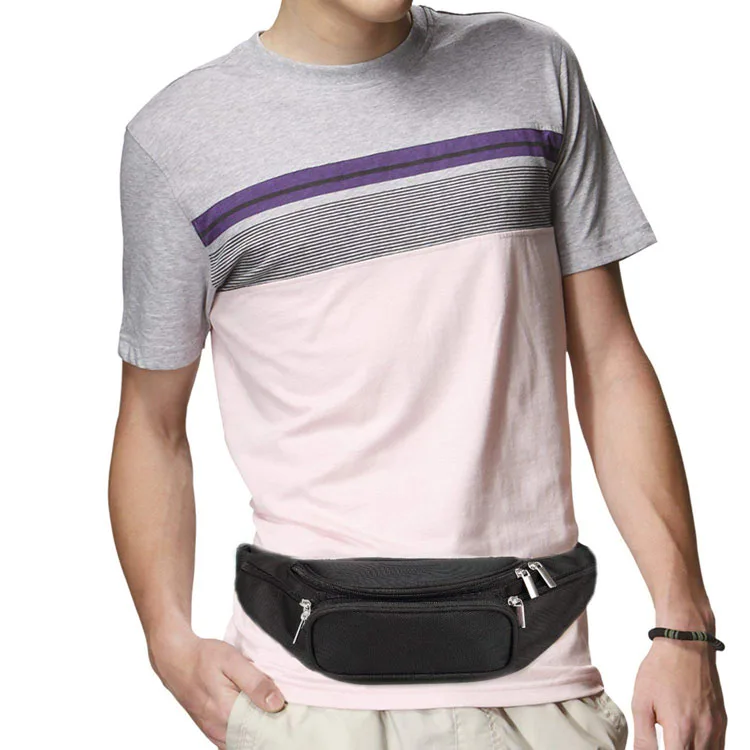 
OEM logo fanny pack men wholesale custom belly bag bauchtaschen bauchtasche 