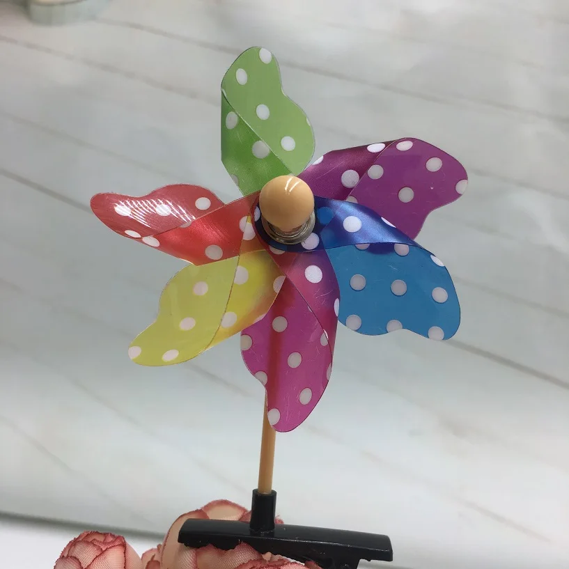 plastic headwear gift small windmill hairpin girl