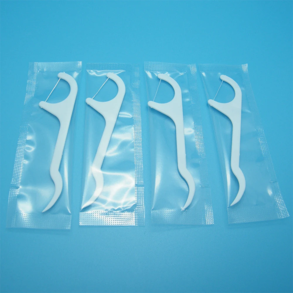 CPA09-I-01 Manufacturer UHMWPE thread FDA registered dental floss picks individually wrapped floss pick