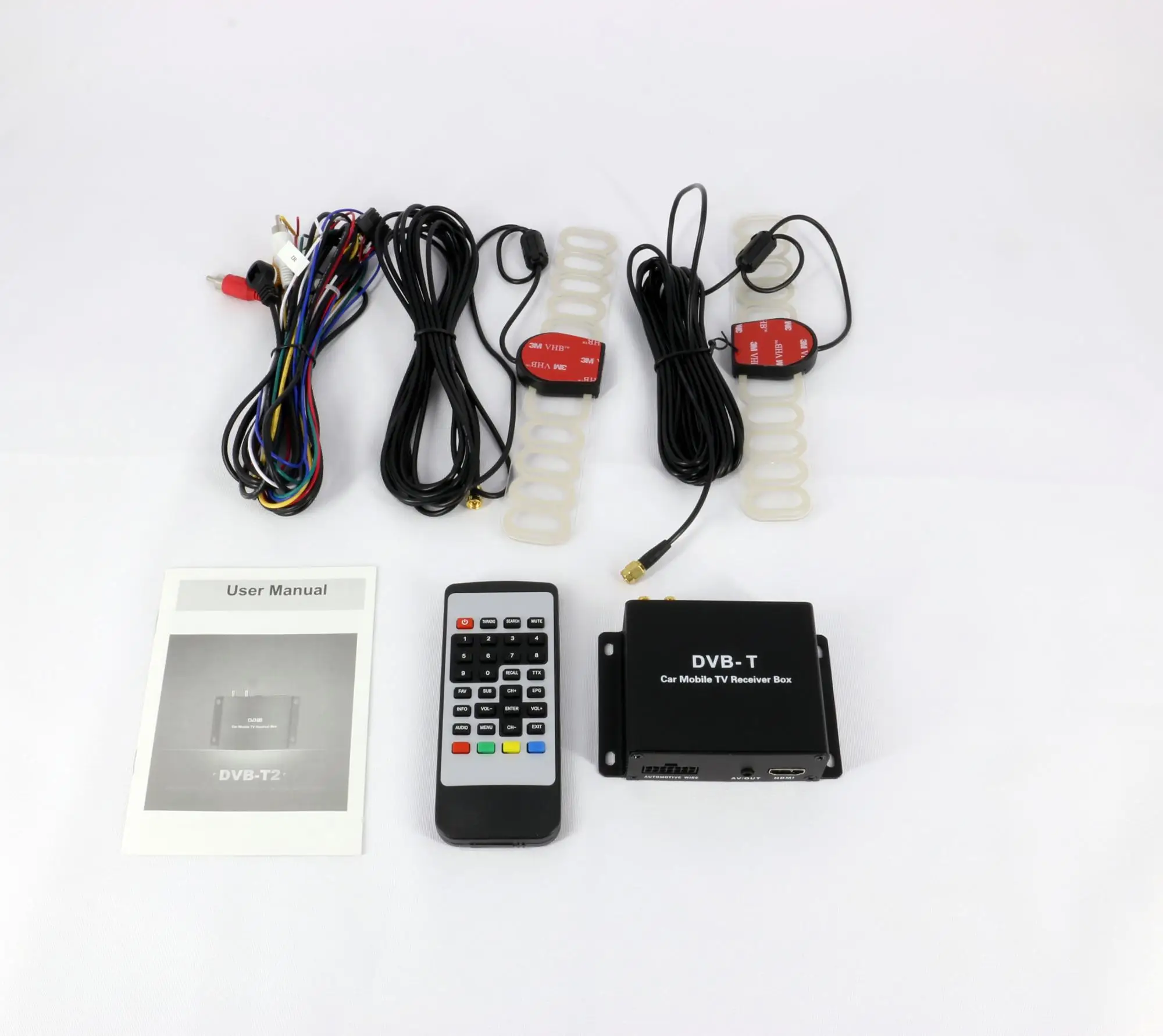 car dvb-t digital tv receiver  mpeg-4  2 tuner 2 antennas  with  high  speed 180km/h