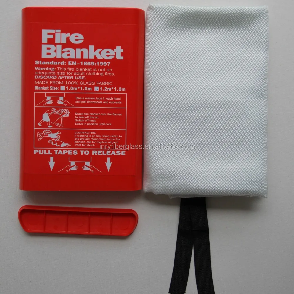 Silicon Lithium Coated Fire Blanket Quick Release First Aid Kit Fire Blanket
