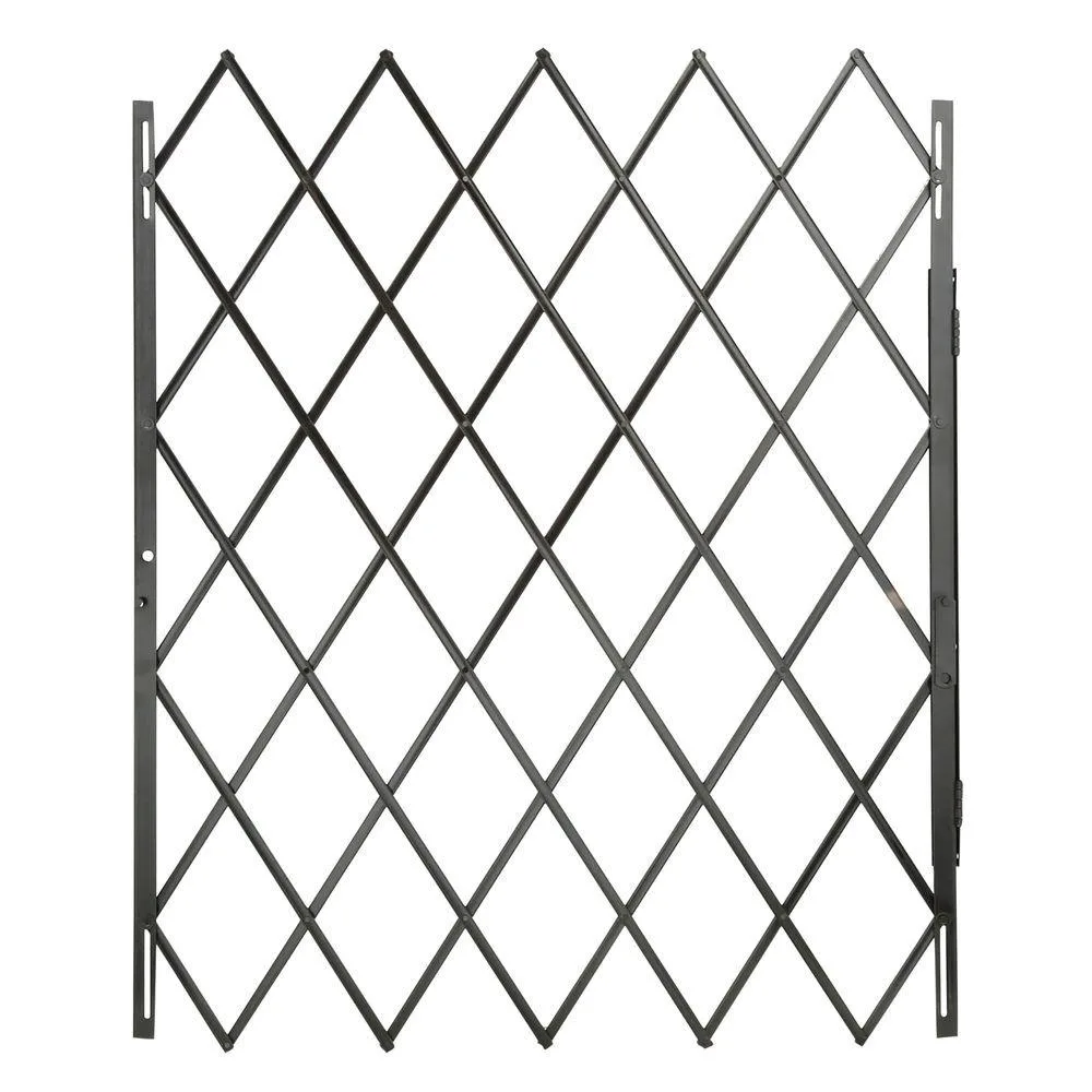 Manual retractable door security stainless steel barrier accordion barrier