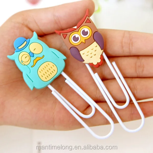 Cute Creative Owl Family design Metal Paper clip/DIY Multifunction Bookmark