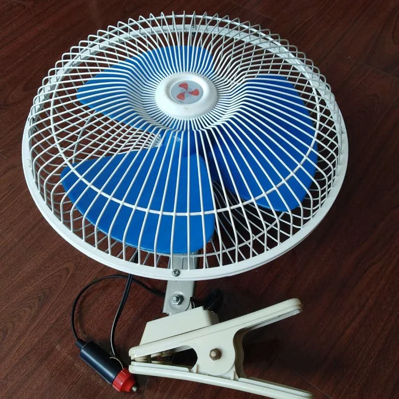 
Vehicle Blower in Car Revolving Metal anf Plastic Car Fan dc12V/24v 8 inch 
