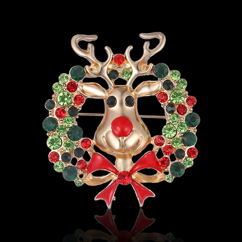 Christmas stocking holiday lapel pin christmas brooch