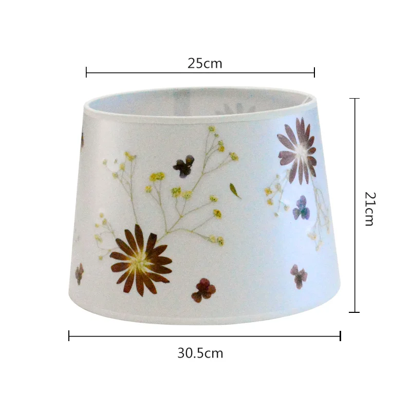 
Beautiful dry florals modern plastic PVC lampshade for house lighting 