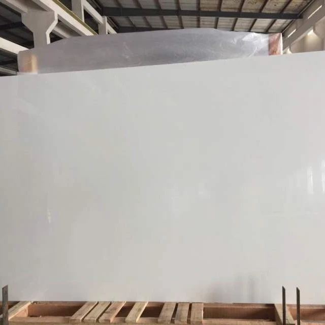Best price white nano crystallized glass slabs