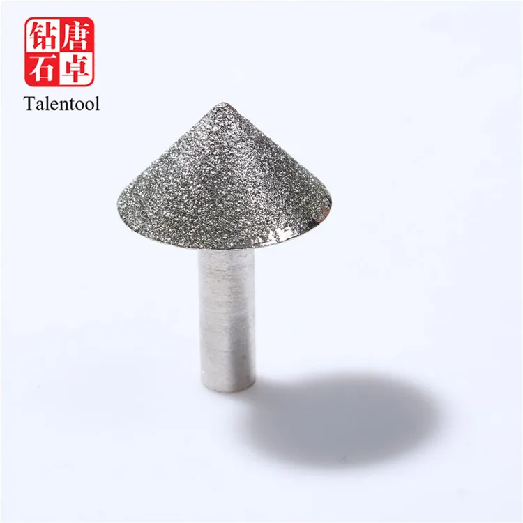 engraving tools easy use 50 PCS diamond burrs with different shape for marble stone glass