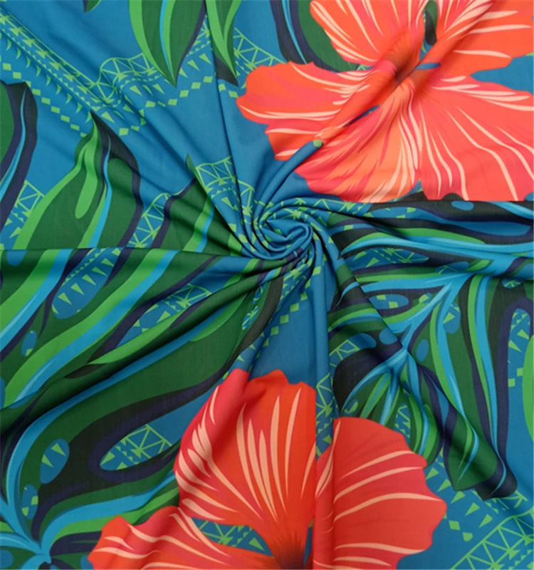 Wholesales 86% polyester 14% elastane swimwear fabric
