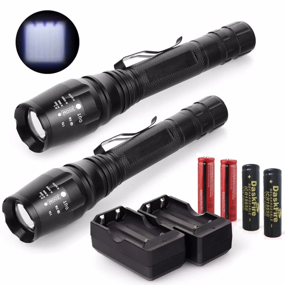 XML T6 Ultrafire Led High Power Rechargeable 18650 Explosion Proof Led Flashlight Lamp Tactical 200 Lumens Troch Light