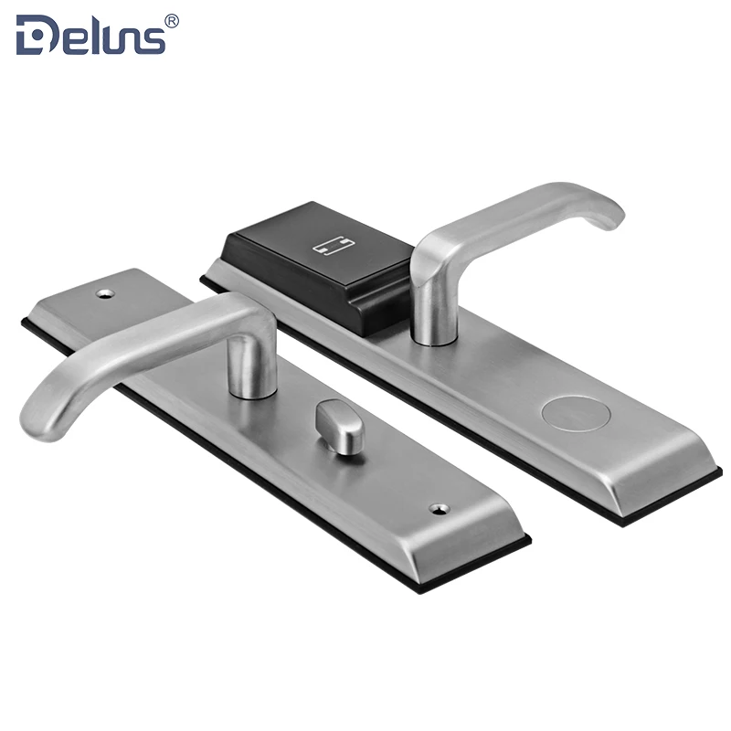 Deluns rfid card wifi hotel lock management system used rf electric online smart security door locks for sale