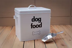 High Quality Galvanized Metal  Dogs Food Container With Lid  Pet Food Storage