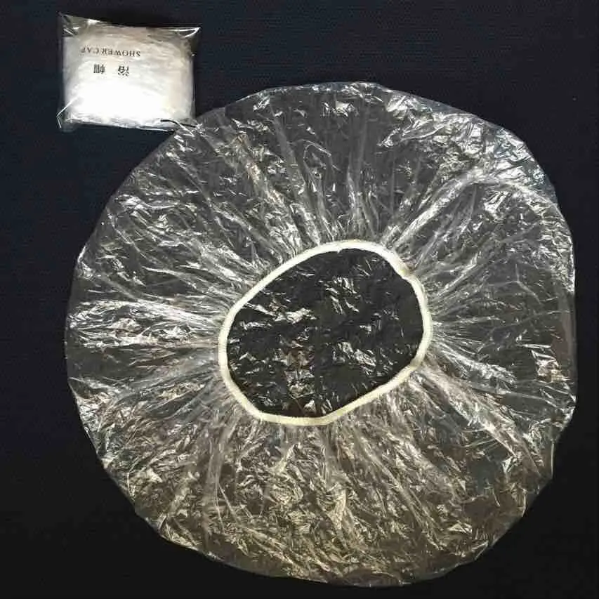 Быстрая доставка, одноразовая пластиковая крышка для душа LDPE с индивидуальной печатной упаковкой логотипа