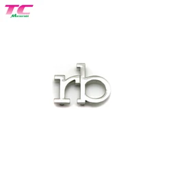 Antique Silver Special Shape Brand Custom Metal Logo Plate For Handbags