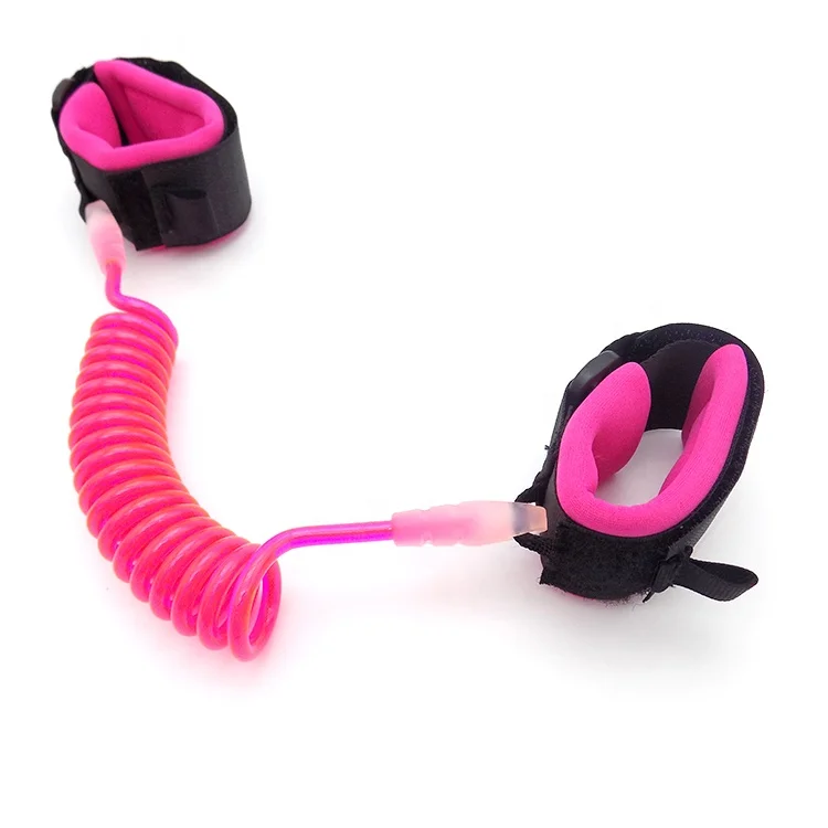 OEM Guofeng child safety walking anti lost wrist link strap for toddler, safety wristband leash with key & lock
