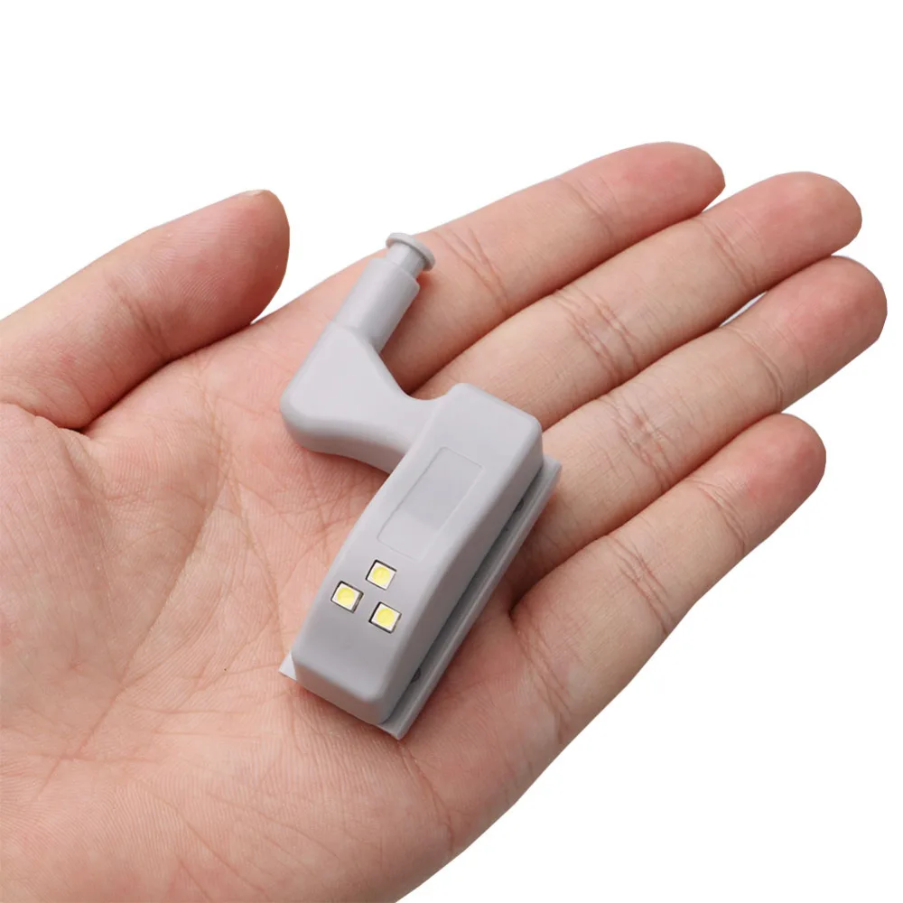 LED cabinet hinge light wardrobe switch button light with battery