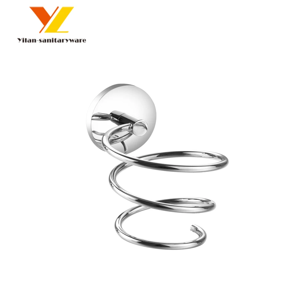 Wall Mounted Stainless Steel Salon Hair Dryer Holder Rack Hair Product Organizer