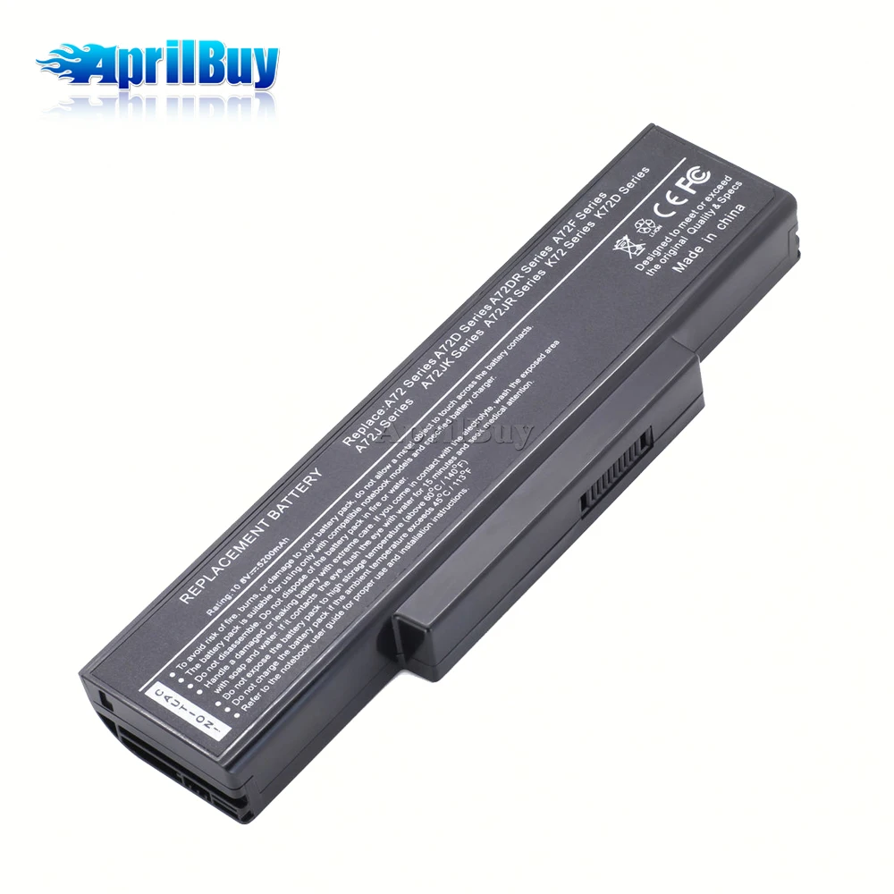 Ноутбук аккумуляторная батарея для зарядки Ноута и сотового телефона Asus A32-K72 A32-N71 A72 A72D A72J K72 K72D K72S