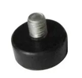 Round black M8 metal screw table height adjusters