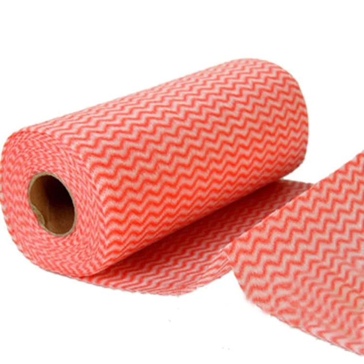 wholesale folded wipes 100% viscose small dot or plain pattern clean spunlace kitchen wipe