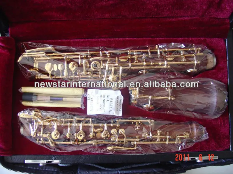  Гобой с позолоченными ключами из розового дерева