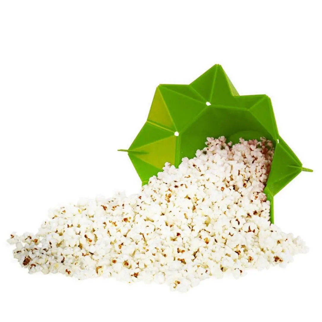 Silicone poptop microwave popcorn Popper maker Fold Bucket for kitchen