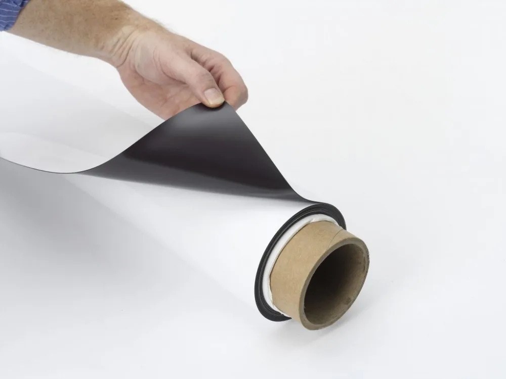 A4 flexible rubber self adhesive magnetic magnet sheet