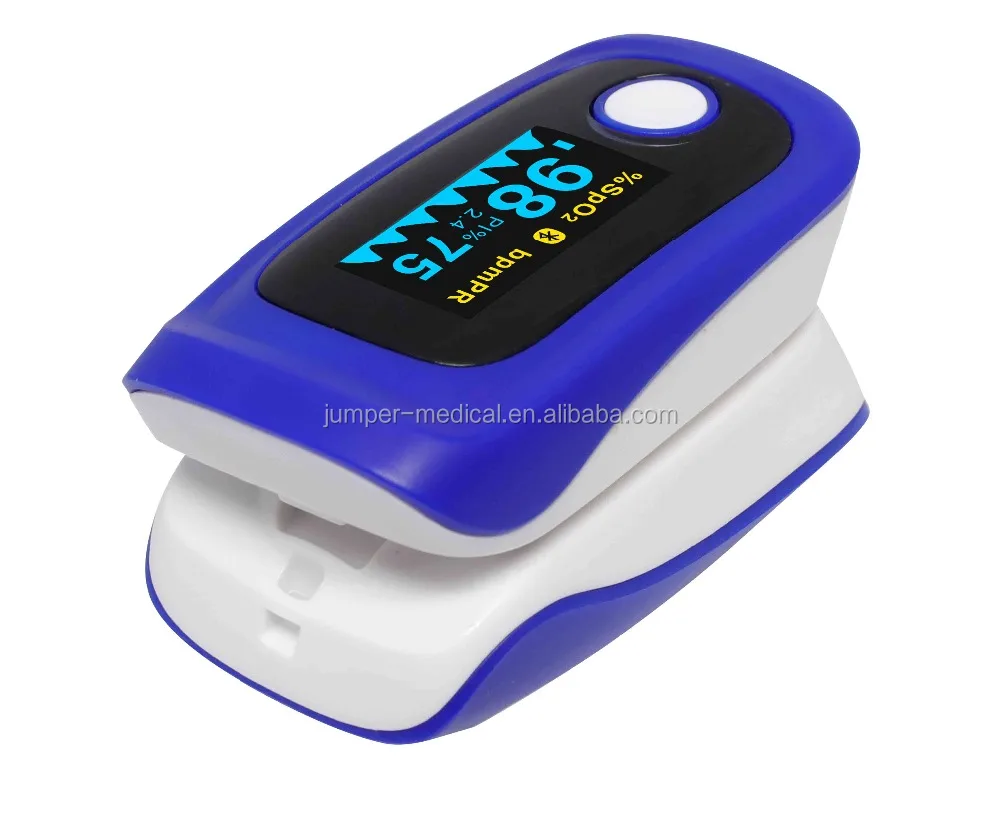 Handheld Portable Digital Blood Oxygen Fingertip Pulse Oximeter with wireless app
