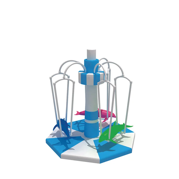 Electric Rotating Coconut Tree Ball pits slide Swing indoor playground soft play merry go round