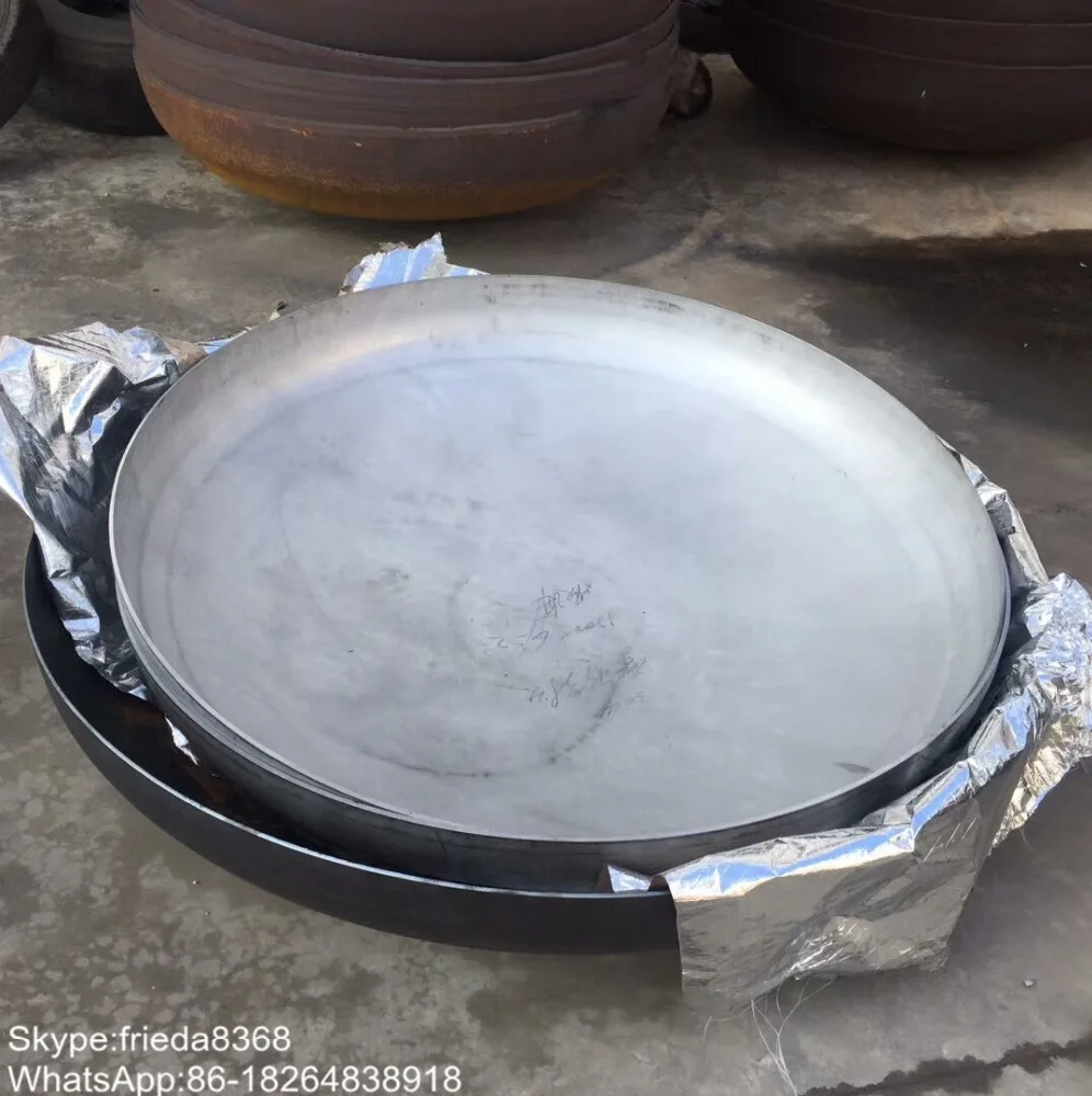 good quality large steel hemisphere tank pipe dome end cap for boiler