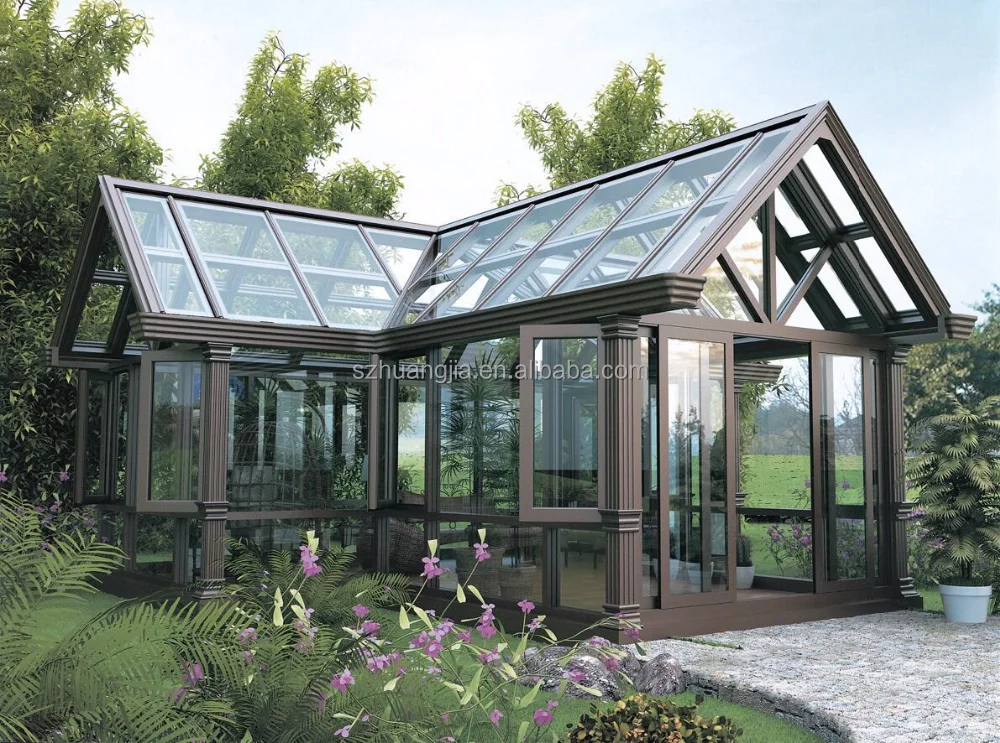 Garden Glass China Customized Sun Room with Bi-folding Security Door Supplier Hurricane Resistant 12ft *10 Ft Lowes Sunrooms