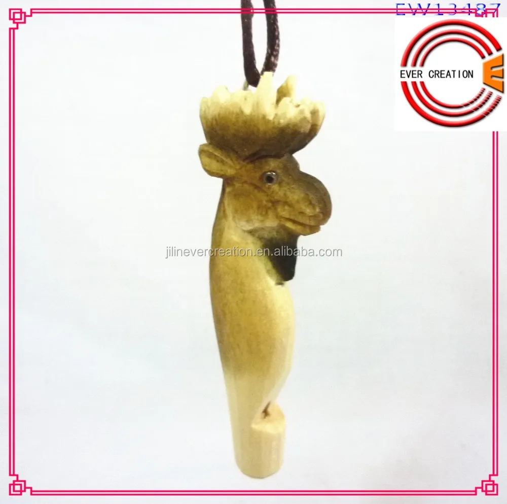Guaranteed quality proper price wooden bird animal shape whistle