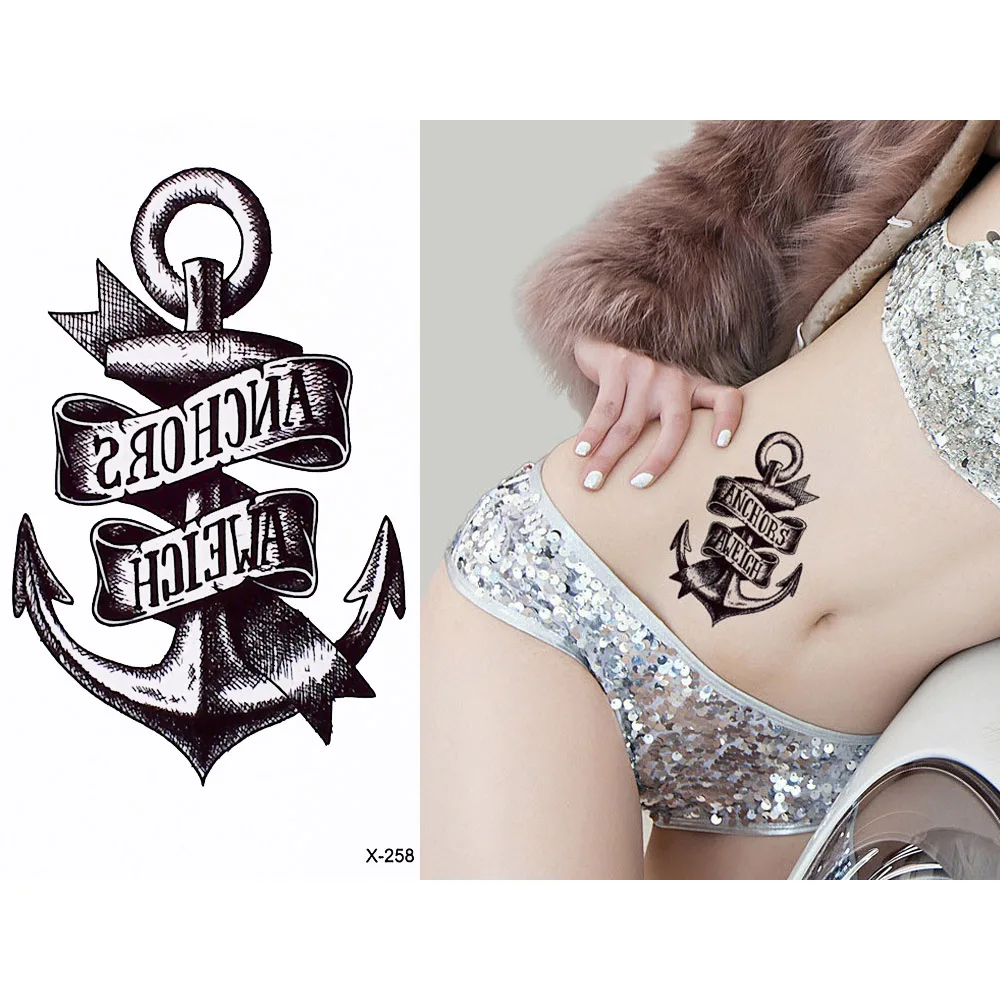 
Rose Art Design Elegant Temperament Tattoo Stickers 