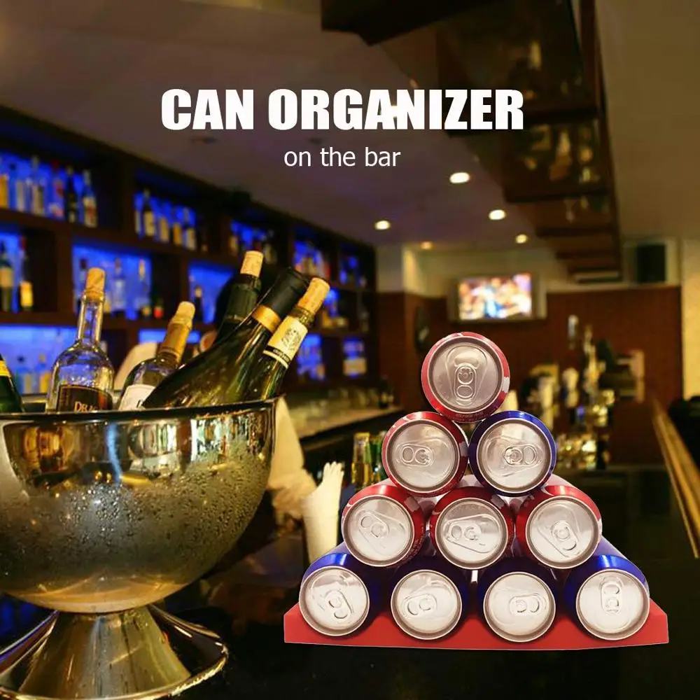 Refrigerator Organizer Stacks Cans and Bottles for Easy Storage  Innovations Silicone Fridge Monkey Mat