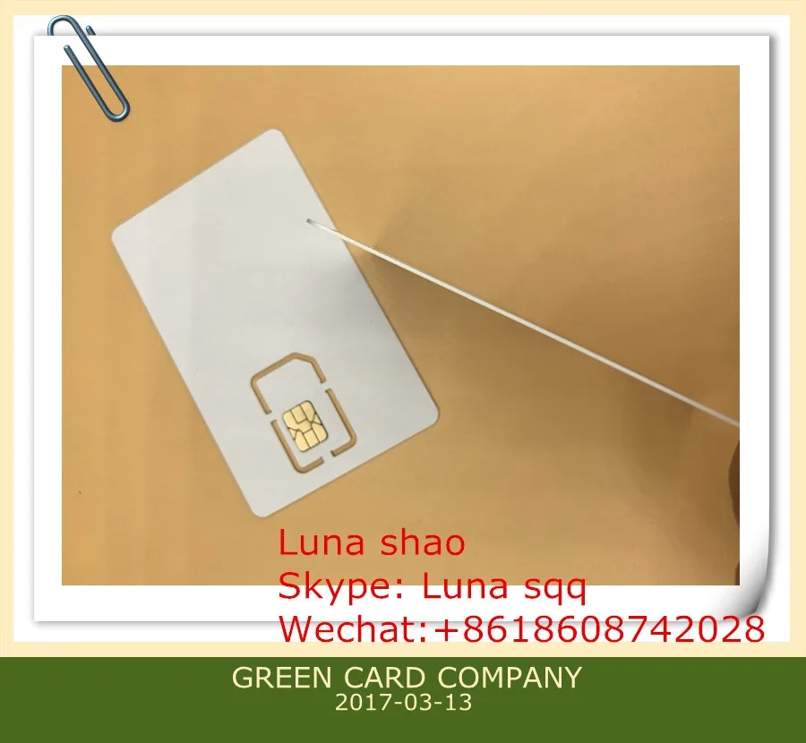 
2019 hot selling 4G LTE SIM Card for worldwide Telecom provider 